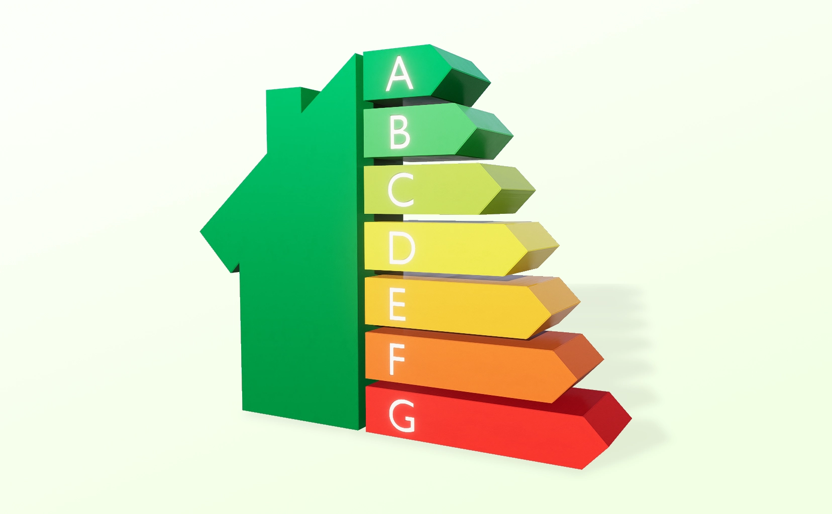 Ny energimerkeordning - Energimerkeskala 3D